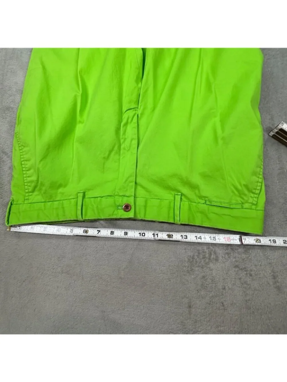 Men's Bright Green Straight-Leg Pants